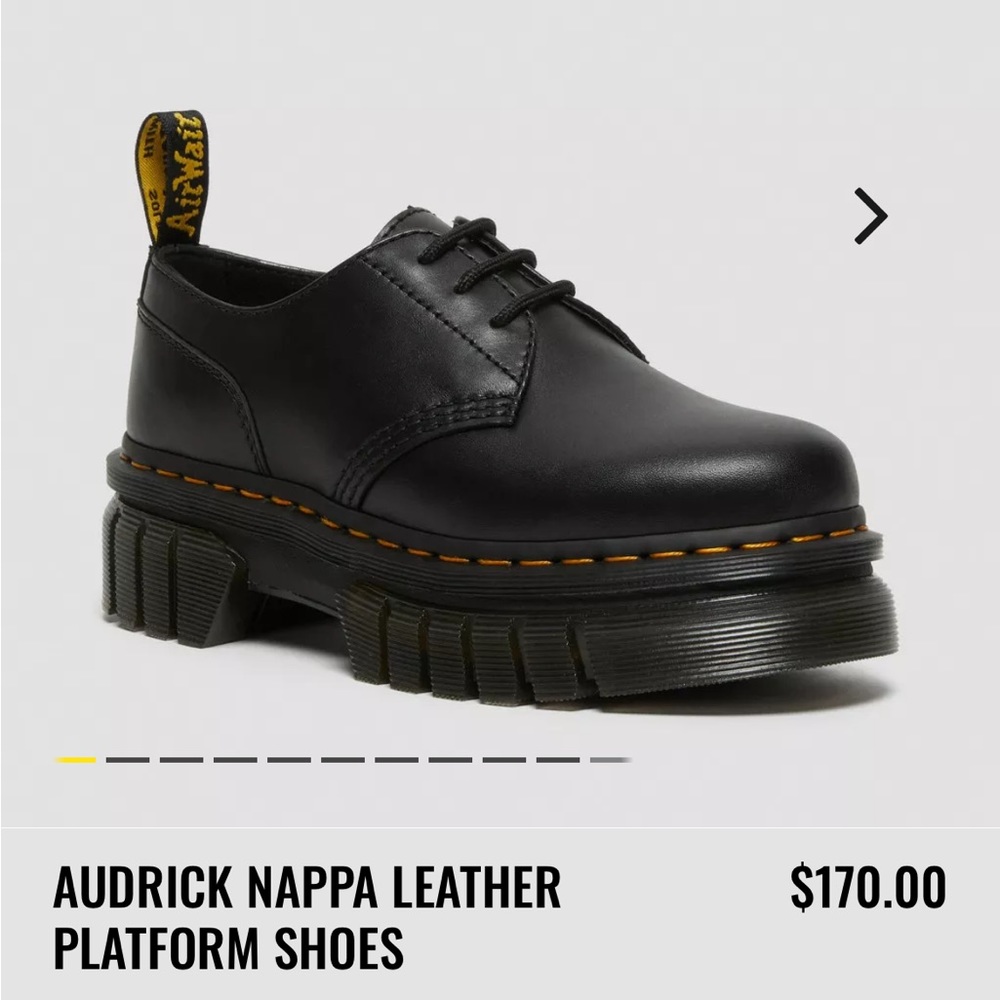 Doc Martens AUDRICK NAPPA LEATHER PLATFORM SHOES